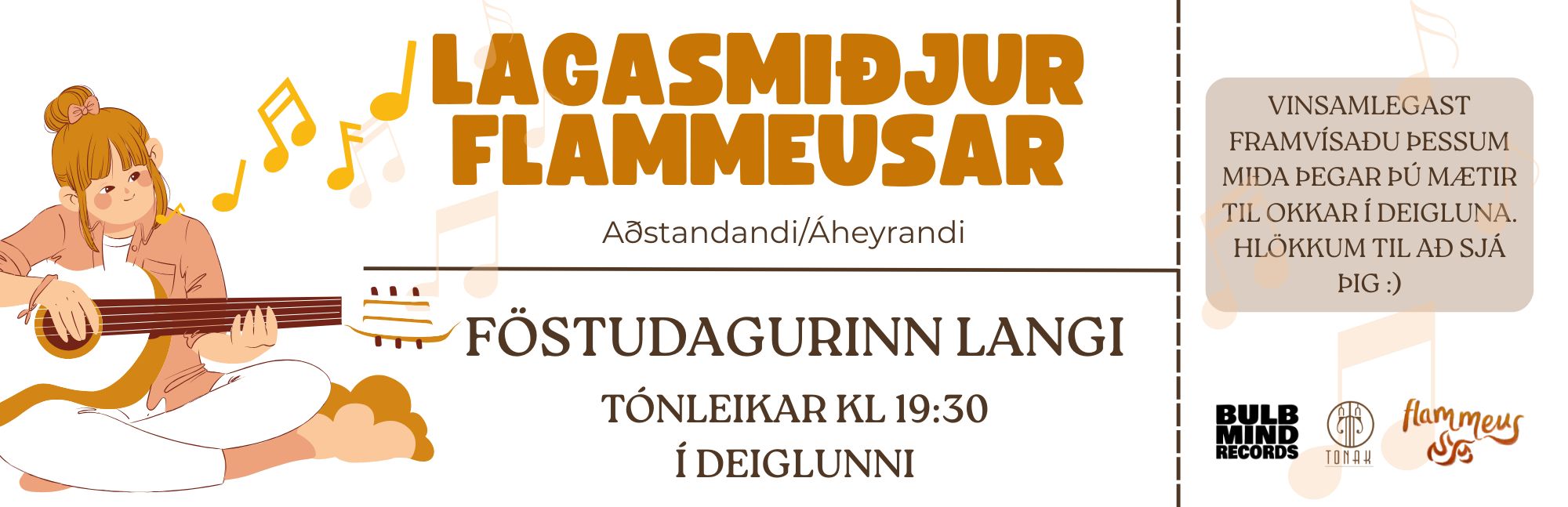 Lagasmiðjur Flammeusar Miði - Aðstandandi